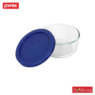 Pyrex กล่องถนอมพร้อมฝา ขนาด 0.5 L. รุ่น P-00-7200NN (สีน้ำเงิน)