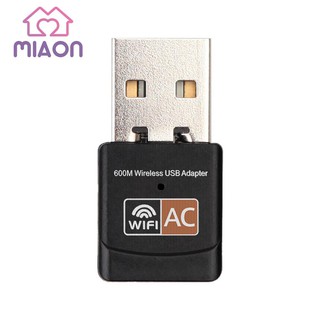 อะแดปเตอร์ miaon ueb wifi 600 mbps dual band 2 . 4 g/5 g hz ไร้สาย lan usb pc wifi 802 . 11ac