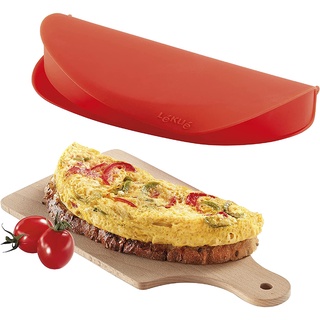 Direct from Japan Lekue Omelette Maker Microwave Oven Cooking Platinum Silicon Lekue [Authorized Japanese Brand] Red