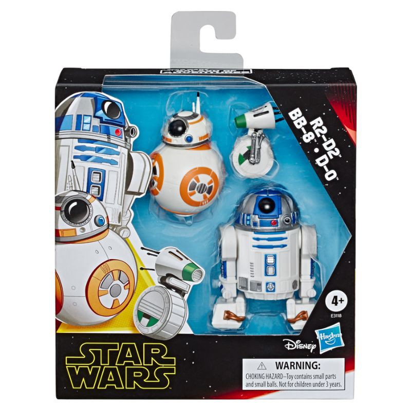 Star Wars Galaxy of Adventures R2-D2, BB-8, D-0 Figure 3 Pack (108146)