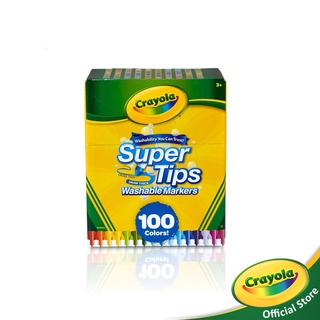 Crayola Supertips เครโยล่า สีเมจิกล้างออกได้ ซุปเปอร์ทิปส์ 100 สี