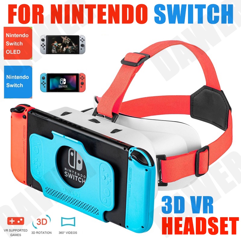 ใหม่ แว่นตา VR เลนส์ใหญ่ ปรับได้ สําหรับ Nintendo Switch OLED 3D