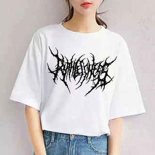 Gothic กราฟิก Punk เสื้อผ้า Hip Hop Tees ผู้หญิง/ชายผ้าฝ้ายขนาดใหญ่หลวมเสื้อยืด Street ลำลองสั้นเสื้อ