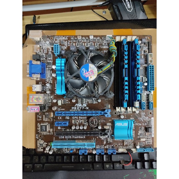 asus p8z77-m+core i5 3570+ram4Ghz ddr3 1600