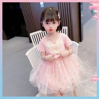 Childrens summer dress 2022 new princess dress female baby super fairy Western style fairy mesh dress Korean style fashion