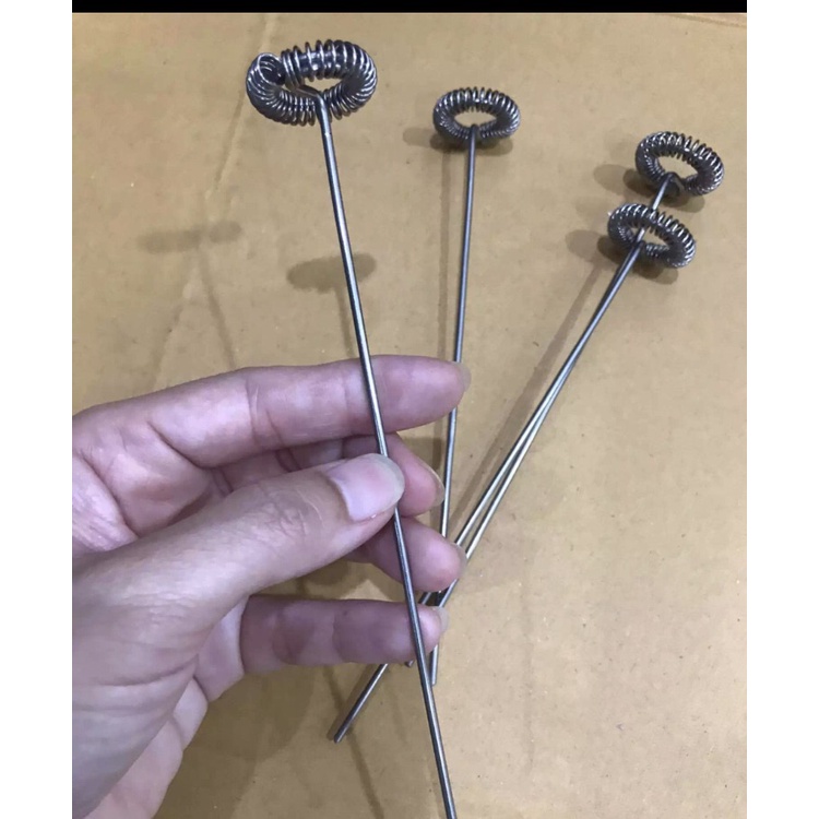 ก้านปั่นฟองนม สแตนเลส แกนหนา 2 mm ยาว 15 cm สำหรับเครื่องตีฟองนม เครื่องปั่นฟองนม ชา กาแฟ เฉพาะก้านปั่น
