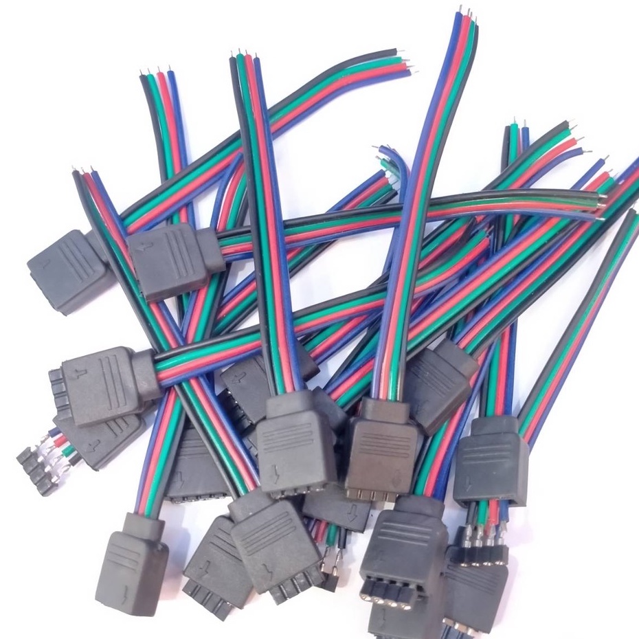 ขั้วต่อสายไฟ RGB 4pin ยาว 10cm