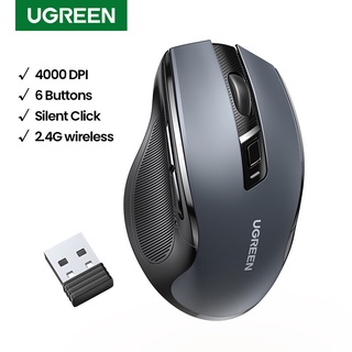 Ugreen Mouse Wireless Ergonomic Shape Silent Click 4000 DPI