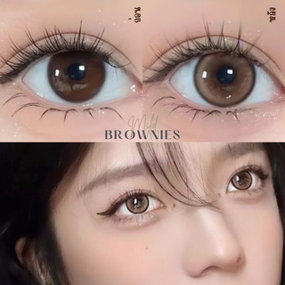 ส่งด่วนฟรี สีBrownies รุ่นMild Softlens เลนส์รายปี (วัสดุMPC ค่าอมน้ำ48%)