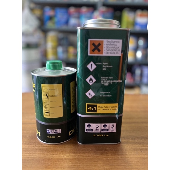 แลคเกอร์แพลน เคลียร์ 2K 4:1 D MAXX (DC-2000) เนื้อ 3.785 + ฮาร์ท 0.946 ลิตร