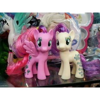 8 CM My Little Pony ขาวลายลูกอม Sweetie Candy &amp; Sky Wishes Action Figure ฟิกเกอร์ โมเดล