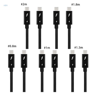 Nerv Usb C Thunderbolt 4 Type C สายเคเบิ้ล C Pd 100W Fst สายชาร์จ 40Gbps สําหรับถ่ายโอนข้อมูล