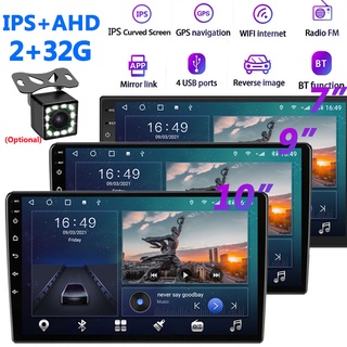 10.1"/9"/7" Car Radio 2.5D IPS Multimedia Player 2din Android10 Audio Stereo BT Automatic Radio Supports AHD Rear View Camera