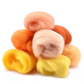 เส้นใยขนสัตว์นิ่ม 36 สี 108 กรัม สําหรับเข็ม &amp;amp; ตุ๊กตาเปียก Felting DIY สําหรับเย็บปักถักร้อย