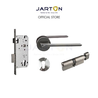 JARTON มือจับก้านโยก มอร์ทิสครบเซ็ตห้องทั่วไป 7So รุ่น 121140 สีนิกเกิ้ลดำซาติน SBN