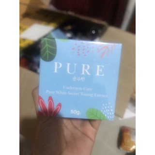 เพียว ครีมแก้ปัญหากลิ่นตัว Pure underarm 50 g.รักแร้ดำ ดำตรงไหนทาตรงนั้นแท้100%