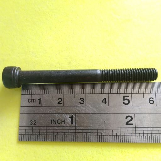M6 X 60 STEEL L-BOLT 6CM LENGTH / M6 BOLT / 10 L5 KEY BOLT / L 5 HALF THREAD / M6 X 60 L-BOLT / M6X6