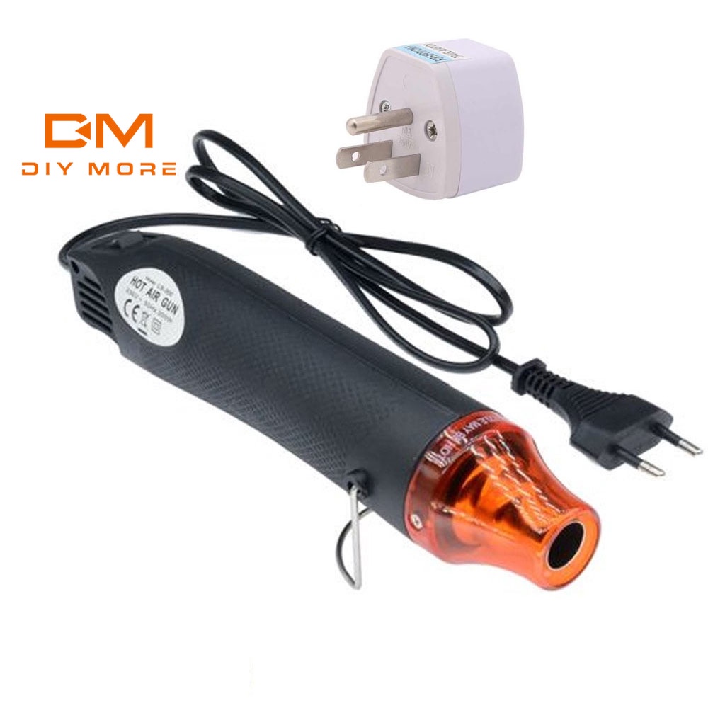 DIYMORE ปืนเป่าลมร้อน พร้อมอะแดปเตอร์ 300W 220V