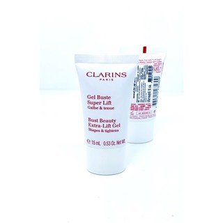 คลาแรงส์ ครีมทรวงอก clarins ทายก กระชับ หน้าอก CLARINS Bust Beauty Extra-Lift Gel 15 ml. ของแท้ ขนาดทดลอง