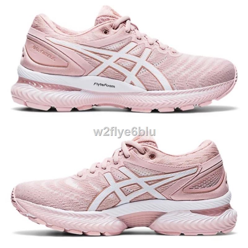 ⊕รองเท้าวิ่งผู้หญิง Asics GEL-NIMBUS 22 สีพีช (1012A587-703) ของแท้% จาก Shop #6