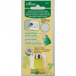 Clover ปลอกนิ้วยางหัวเหล็ก ไซส์ L Protect and Grip Thimbles L CK6027