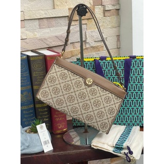 📮@2,860.-🔥🔥SUMMER SALE (ลดอีก 7 %)🔥🔥💯Tory burch t monogram jacquard mini pouchette