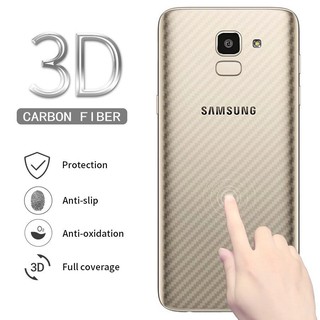 Samsung J8 J6 J6 PLUS J4 PLUS J4 2018 J7 J5 2016 คาร์บอนไฟเบอร์ ใส เคลือบด้าน ด้านหลัง ป้องกันหน้าจอ