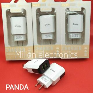 #PANDA#อะแดปเตอร์#หัวชาร์จ USB 2 ช่อง#หัวชาร์จโทรศัพท์