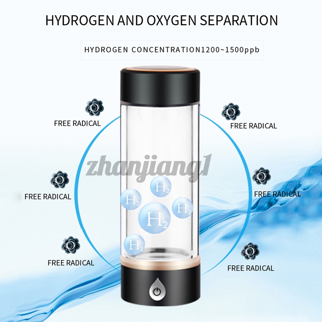 420ML 1500PPB SPE Hydrogen Rich Water Generator Maker Filter Health ...