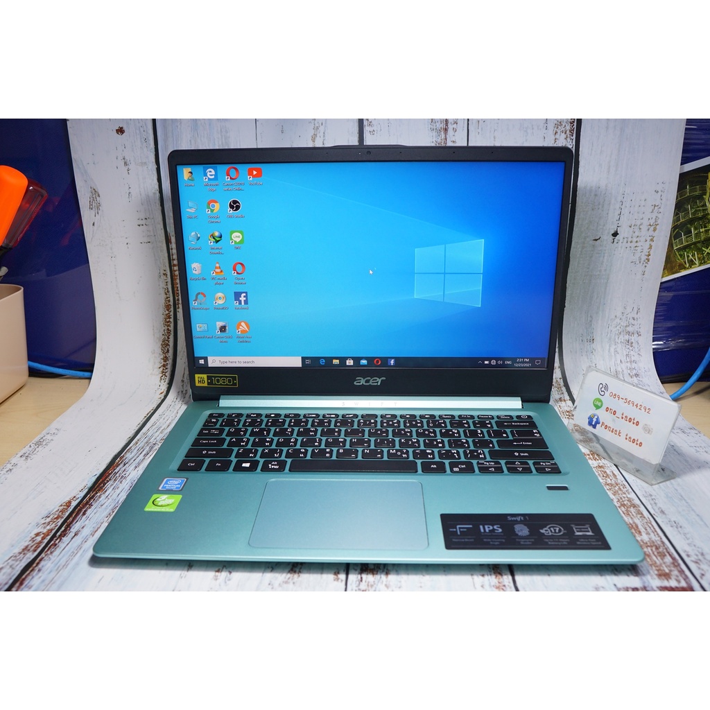 (ขาย) โน๊ตบุ๊ค Acer Swift 1 Intel Pentium Silver N5000, Ram 4GB SSD 128GB สภาพสวย