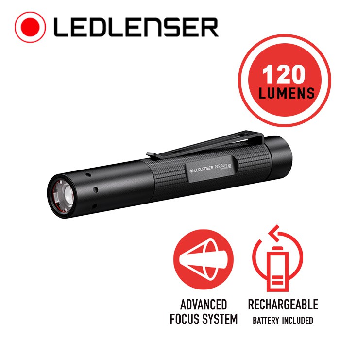 Led Lenser P2R CORE Penlight ไฟฉาย/ไฟฉาย LED/ไฟฉายคาดหัว