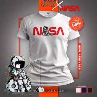 เสื้อยืดสีขาว - ▩สต็อกพร้อม! [ BAJU / เสื้อยืดสีดํา KARTEL ❌ NASA - ตกปลา ] นักบินอวกาศ MANCING TSH