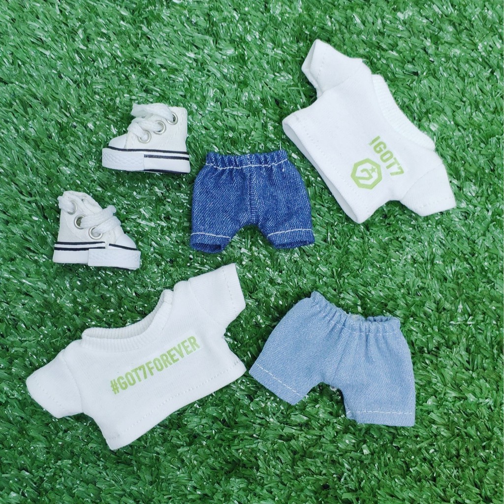 ชุดชัคกี้​ เสื้อ got7forever​ ชุดตุ๊กตา​ got7​ chukky เสื้อขาว