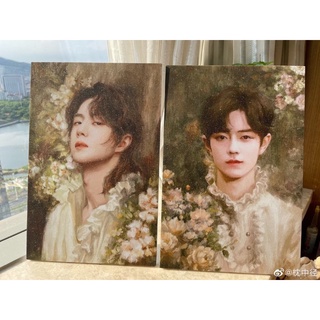 พร้อมส่ง เฟรมรูปหวังอี้ป๋อ 8นิ้ว เคลือบกลิตเตอร์ หวังอี้ป๋อ wangyibo yibo เซียวจ้าน ป๋อจ้าน ตลาดนัดป๋อจ้าน ตุ๊กตาป๋อจ้าน