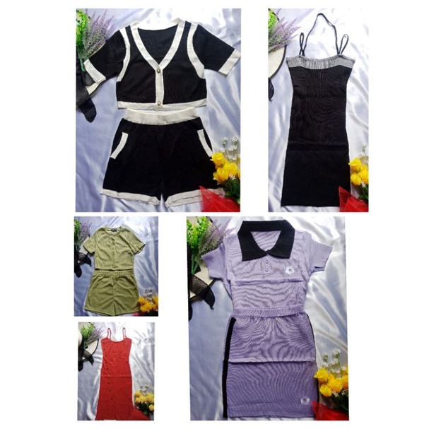 🌈PMY_Shop💙เดรส/set ไหมพรมผ้าร่อง