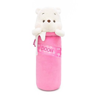 Disney ลิขสิทธิ์แท้ หมอนข้าง Pooh : Pink Snow (Winnie the pooh)