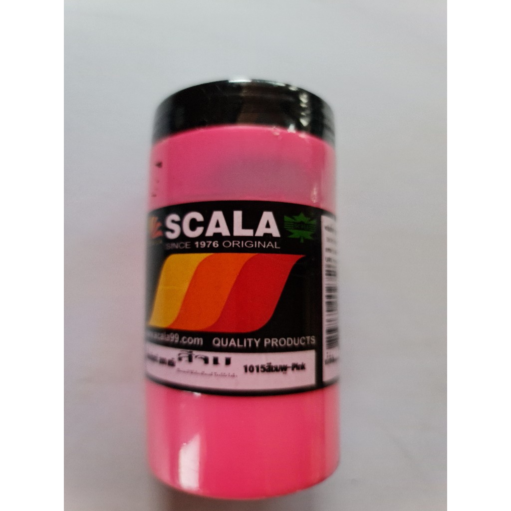 Scala สีสกรีนเสื้อ สีลอย ขนาด 0.2kg ( Cloth Painting , Screening 's Colour ) (1 ขวด)