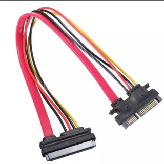 22 Pin Male To Female 7+15 pin SATA Data power combo Extension Cable 45cm