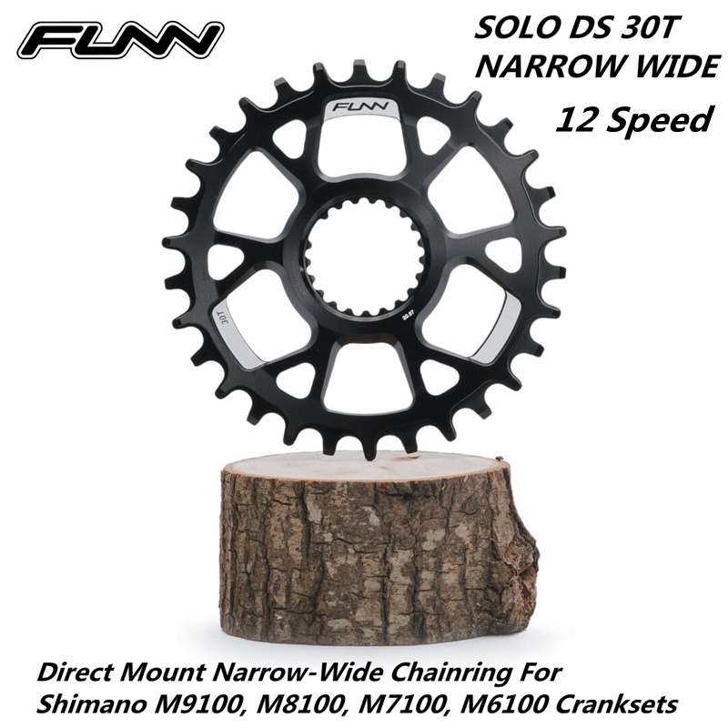 จักรยานเสือภูเขา Funn Solo DS Direct Mount Chainring โลหะ CNC หลายขนาด สำหรับ M9100/M8100 และโมเดลอื