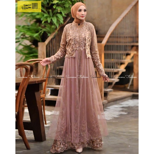พรีเมี่ยม TULLE GAMIS/MODERN TULLE GAMIS/PARTY TULLE GAMIS/STRAPE GAMIS รุ่น VEST/KONDANGAN DRESS/ล่