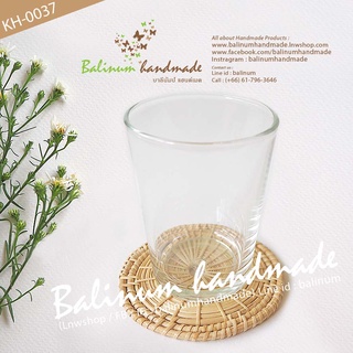 balinum KH-0037 จานรองแก้วหวายแฮนด์เมด แข็งแรงทนทาน