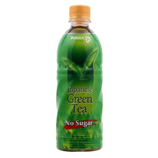 ชาเขียวญี่ปุ่น สูตรไม่มีน้ำตาล Pokka Japanese Green Tea Non Sugar 500ml