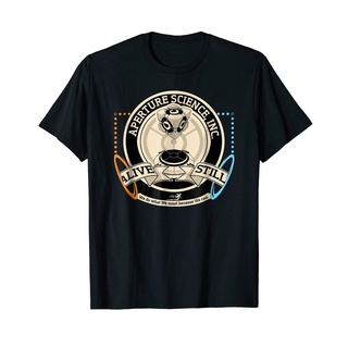 เสื้อยืดโอเวอร์ไซส์เสื้อยืด พิมพ์ลายการ์ตูน Cube Portal 2 Aperture Crest สไตล์ยุโรป สําหรับผู้ชายS-3XL