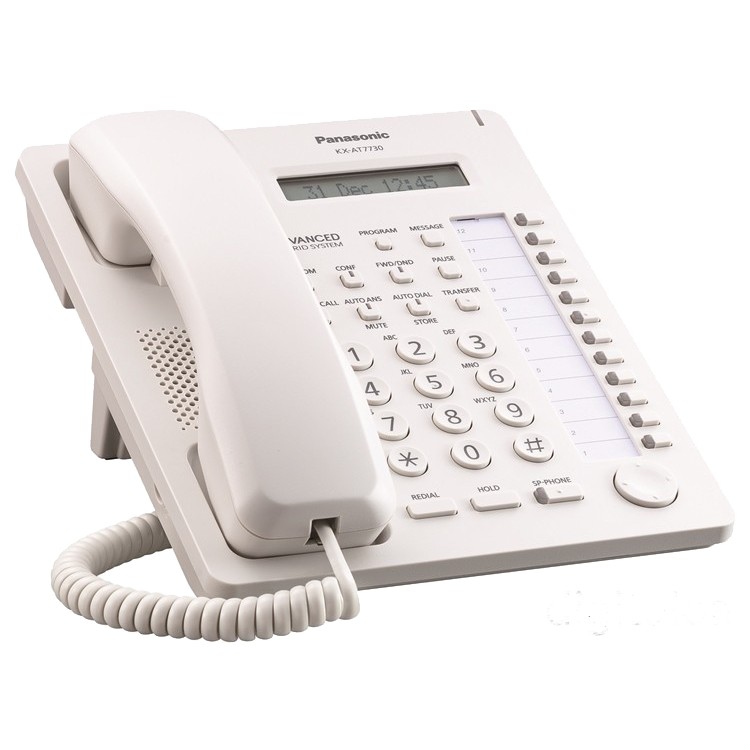 ตู้สาขาโทรศัพท์ Pabx Panasonic Kx-Tes824Bx ขนาด 3 สายนอก 8 สายใน เครื่อง โทรศัพท์ Kx-At7730X (สีขาว) ฟรี 1 เครื่อง - Teleplex - Thaipick