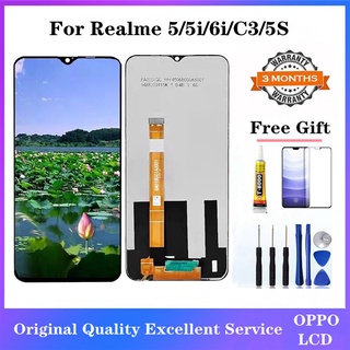 หน้าจอสัมผัส Lcd สําหรับ Realme 5 Realme6i Realme5i RealmeC3 OPPO Realme 5i