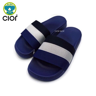 Cior.shop รองเท้าแตะผู้หญิงสไตล์มินิมอลอัพเปอร์ผ้าถัก รุ่นCO551