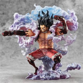 28cm Gear 4 Snakeman วันพีซ โมเดลวันพีช ฟิกเกอ Anime One Piece Monkey D Luffy PVC Figure Whole Cake Island Ver. Gear4 Luffy