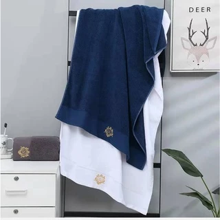 MSS ผ้าเช็ดตัว Cotton 100% เนื้อนุ่มขนาด 70*140 Cm. สกรีนโลโก้สีทอง