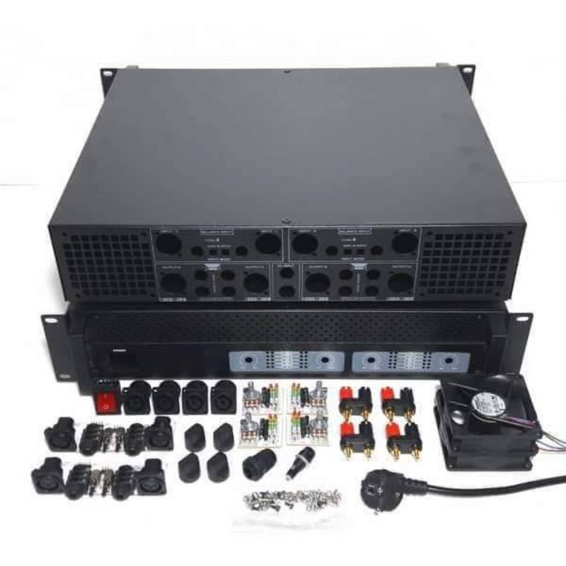 กล่องแอมป์ กล่องเพาเวอร์ 2U 4CH ลึก 14.5นิ้ว สูง 3.5นิ้ว รุ่น PA-6000Q