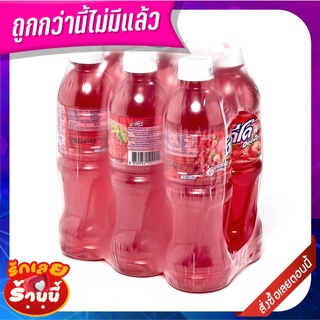 ดีโด้ น้ำสตรอเบอร์รี่10% ขนาด 450 มล. แพ็ค 6 ขวด Deedo Strawberry Juice 10% 450 ml x 6